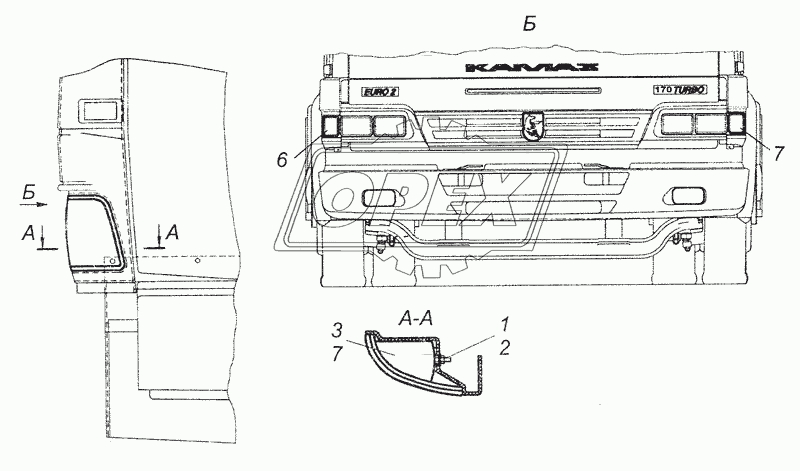 4308-3712001 Установка передних указателей поворота